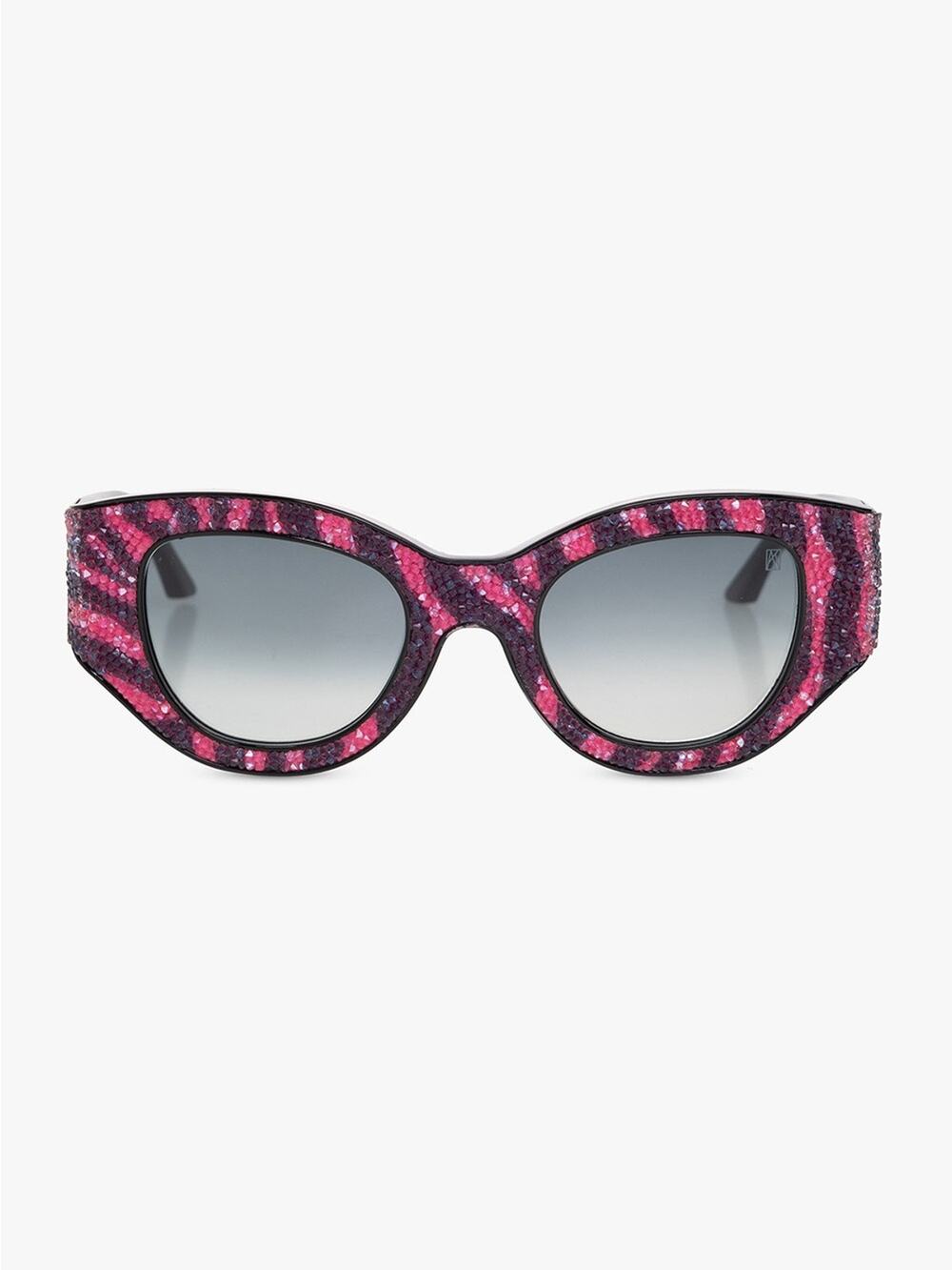 NEW!! Anna Karin Karlsson Lucky Goes To Vegas Cerise Zebra Sunglasses Authentic